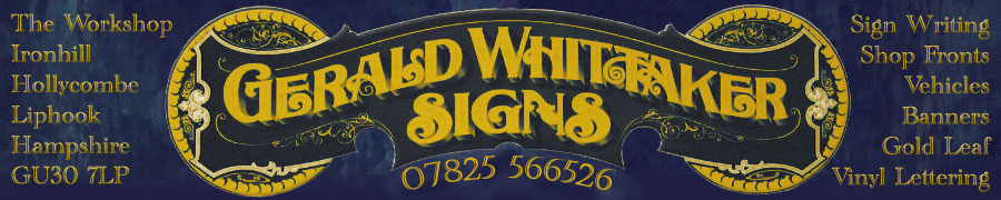 Gerald Whittaker Signs for traditional hand-lettered signage.